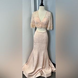 Prom dress/ formal dress/ two-piece dress/ mermaid dress